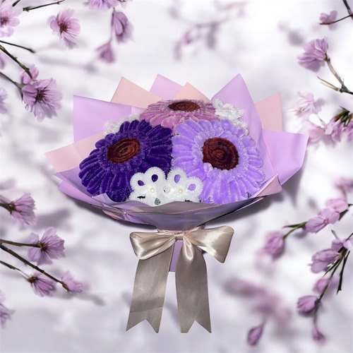 Ramo De Gerberas Eterno Limpiapipas