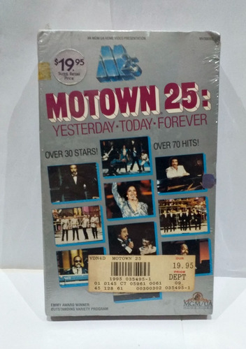 Motown 25 Ayer Hoy Siempre 30 Stars 70 Hits Vhs Nuevo Orig.
