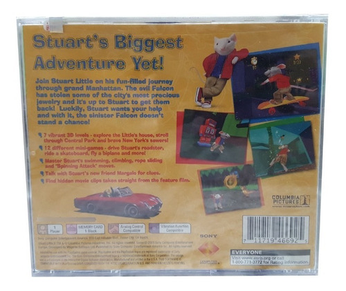 Imagen 2 de 4 de Juego Stuart Little 2 Playstation 1 (ps One) Nuevo Original