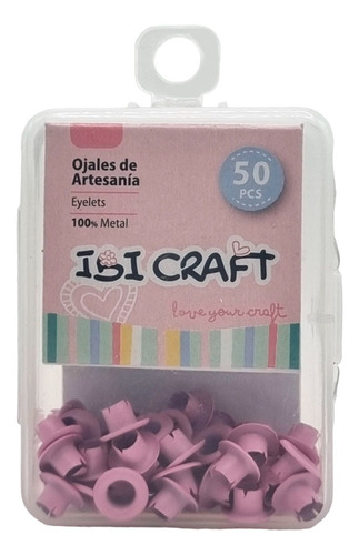 Ojalillo Ojal Aluminio Eyelet Ibi Craft Lila Pastel X 50