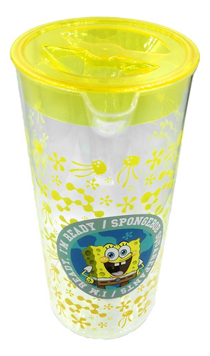Set Bob Esponja Jarra Vasos Y Plato Original Nickelodeon