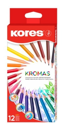 Caja Colores Kromas Kores X 12 Lapices De Colores Económico