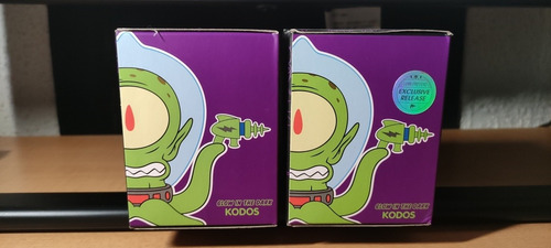 Los Simpsons Kidrobot 3 In Kang & Kodos Brillan Obscuridad (Usado)