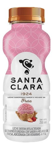 Leche Santa Clara Sabor Fresa 250ml Helado De Fresa