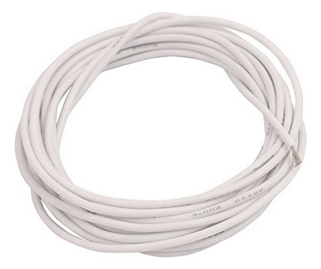 6 ft 22 awg Cable Cobre Trenzado Flexible Calibre Blanco Rc