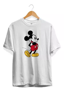 Remera Mickey Mouse Contento Color Blanca
