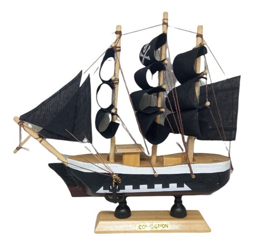 Barco De Vela De Madera Para Decoracion 20 Cm Colores 