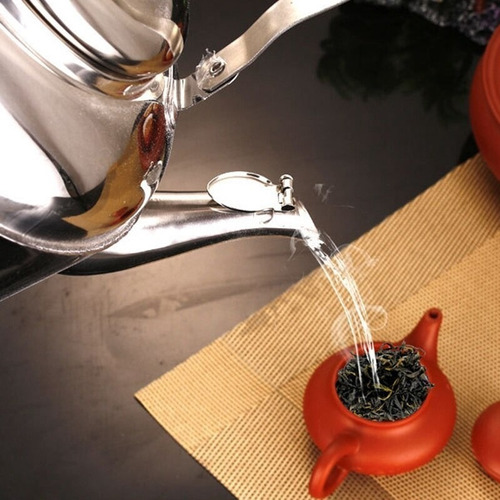hervidor de agua silbido para hervir agua Niktule Tetera de acero inoxidable con silbato duradero de 3 litros té o café para placa de cocina electrónica 