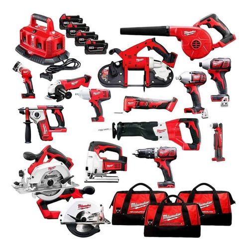 Milwaukee M18 18v Cordless Lithiumion-15-tool-combo-kit