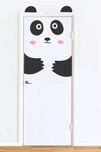 Vinilos Decorativos Deco Puertas Animales Oso Panda Puerta