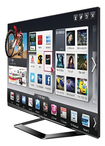 Smart TV de 47" LG 47LM6400 com tela LED Full HD
