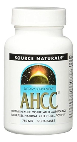 Source Naturals Ahcc 750 mg Cápsula, 30 count