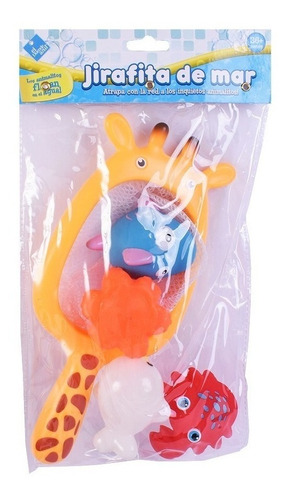 Imagen 4 de 6 de Juego Para Bano Girafa Jirafita De Mar Con Red Art 7485