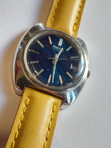 Seiko Automatic 17jewels 7005 7072 Azul Amarillo Boca Junior