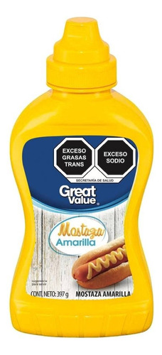 3 Pza Mostaza Great Value 397 G