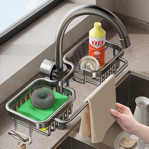 Nuevo Estante De Almacenamiento For Grifo De Cocina .