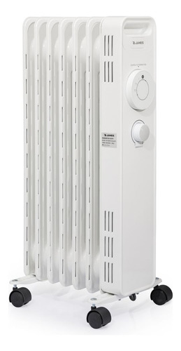 Estufa Eléctrica James - Radiador Aceite 1500w Blanco Ra G2