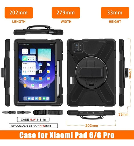 Funda Antigolpes + Lámina Para Xiaomi Mi Pad 6 /mi Pad 6 Pro