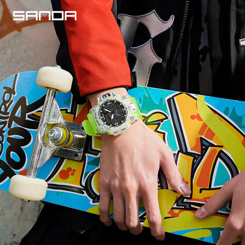 Relojes De Pulsera Transparentes De Moda Con Alarma Led A Pr