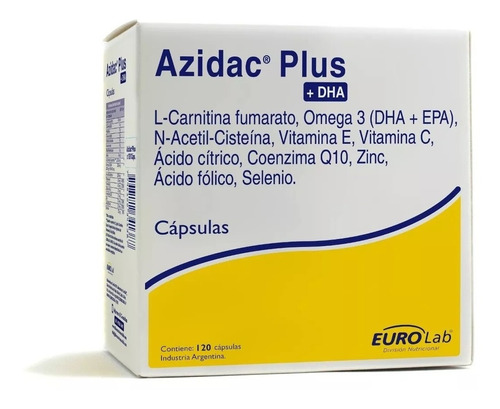 Azidac Plus Dha Fertilidad Masculina Eurolab X 120 Cápsulas