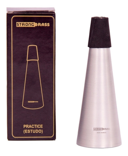 Surdina Strong Brass Practice Mute Brushed Aluminum Cornet