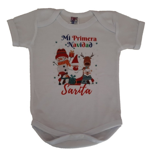 Mameluco Bebe Personalizado De Navidad, Regalo De Navidad, 