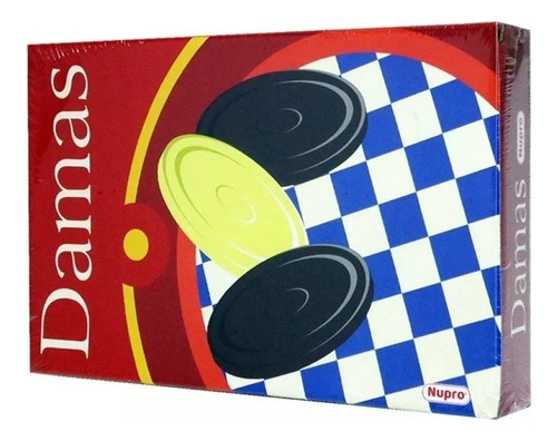 Damas Juego De Mesa Clasico Nupro Original Tablero Carton