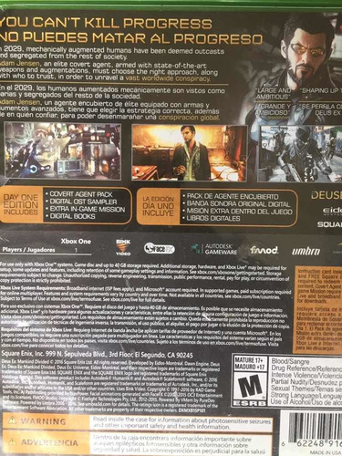 Deus Ex Para Xbox One