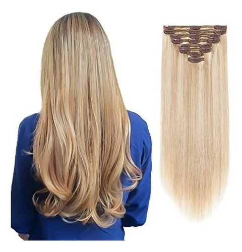 Mi-lady Doble Weft 100% Remy Clip De Pelo Humano En 5zpmi