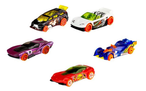 Hot Wheels Set De 5 Autos Básicos Modelo Pude Variar