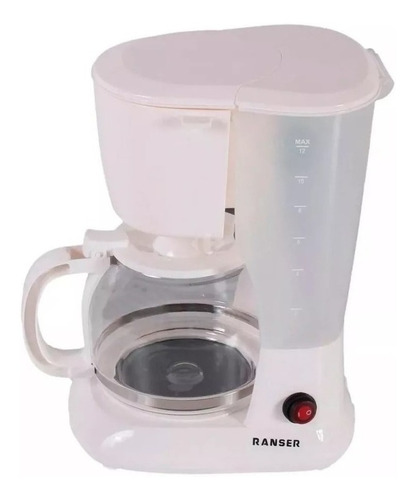 Cafetera Ranser CA-RA19DA semi automática blanca de filtro 220V