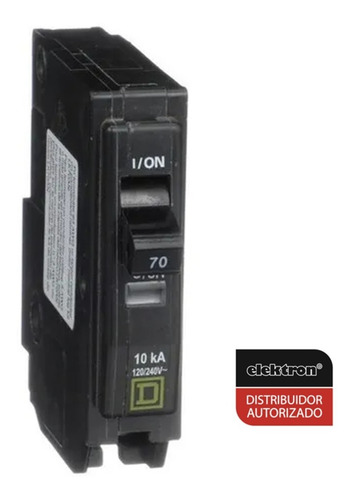 Imagen 2 de 3 de Pastilla Interruptor Termomagnético Qo170 1polo70a Schneider