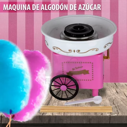 Maquina Algodón De Azúcar Carrito Vintage Juguete Color Rosa