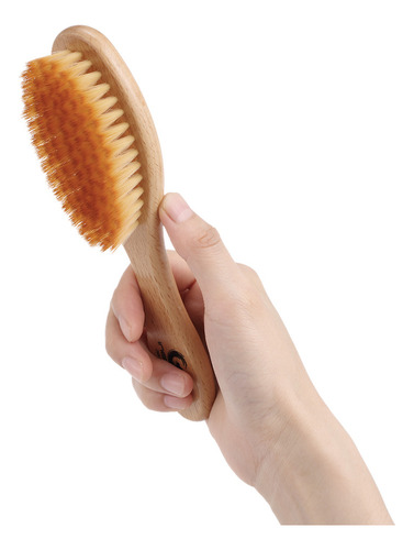 Cepillo De Pelo Ultra Suave Para Bebés Con Mango De Madera P