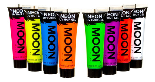 Moon Glow  blacklight Neón Uv Cabello Gel  0.67o.