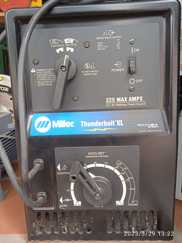 Maquina De Soldar Miller Thunderbolt Xl 225 Max Amps