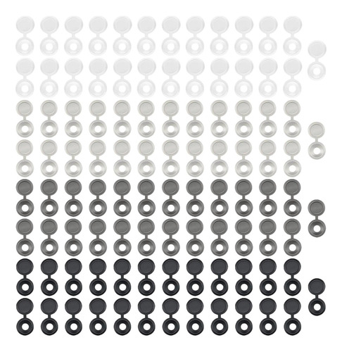 100 Tapas De Tornillos Con Bisagras, Tapas De