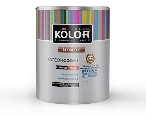 Kolor Anticorrosivo Kolor Gris 1 Galon Technologiest Th765ex