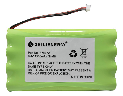 Geilienergy Bateria De 9.6 V 1500 Mah Compatible Con Yaesu V