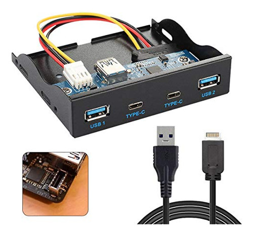Jser Usb 3.1 Front Panel Header 19pin A Usb-c Y Usb 3.0 Hub