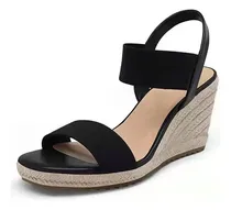 Comprar Sandalias Para Mujer, Alpargatas Con Plataforma Y Tira Elást