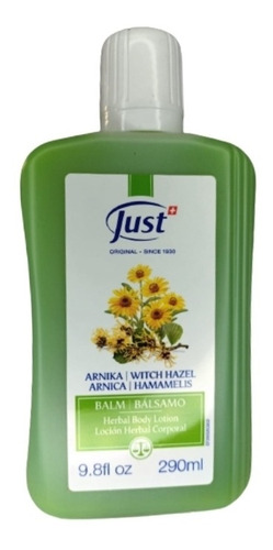 Imagen 1 de 1 de Bálsamo De Árnica Just 290 Ml Golpes Picaduras + Muestra