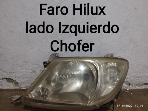 Faro Toyota Hilux Original De Que No Se Pone Opaco