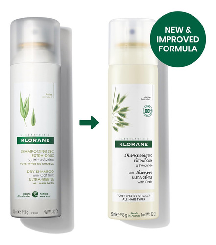 Klorane - Shampoo Seco Ultra-suave Com Aveia + Fórmula Suave