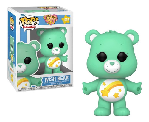 Funko Pop! Care Bears 40th Wish Bear 1207 Chase Flocked