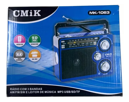 Reproductor Mp3 Bluetooth Radio Recargable Microsd Fitness