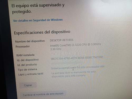 Cpu Computadora Armada Tarjeta Gigabyte Core I3 3.3 0 Gb 0 Gb 0 (Usado)