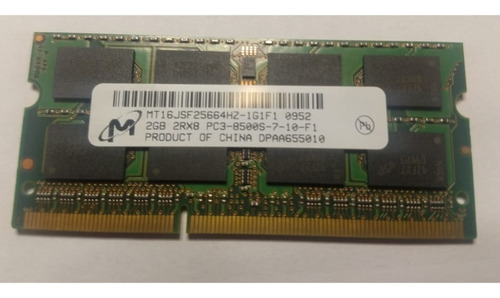 Memória Ram Notebook Ou iMac Pc3-8500 Ddr3 1066 Mhz