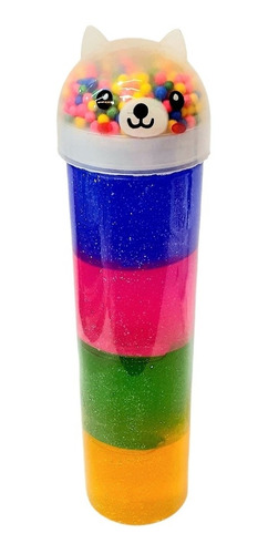 Tubo De Slime 4 Colores Con Brillantina Peso Neto 420grs.
