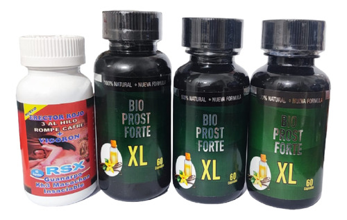 Bioprost Xl Virilidad Potenciador Pack 3 Agrand + Regalo Rsx